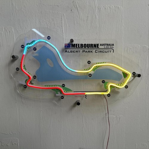 Albert Park Circuit Neon Race Track