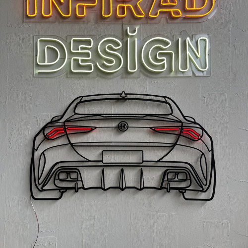 2025 Glulia Front Silhouette Metal Wall Art