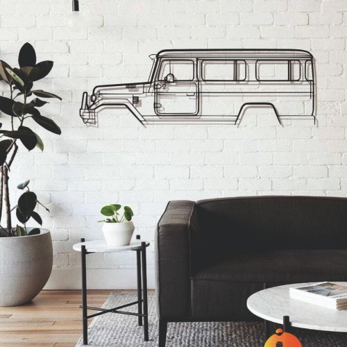 BJ45 1984 Classic Silhouette Metal Wall Art