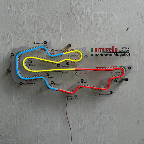 Autodromo del Mugello Neon Circuit Race Track